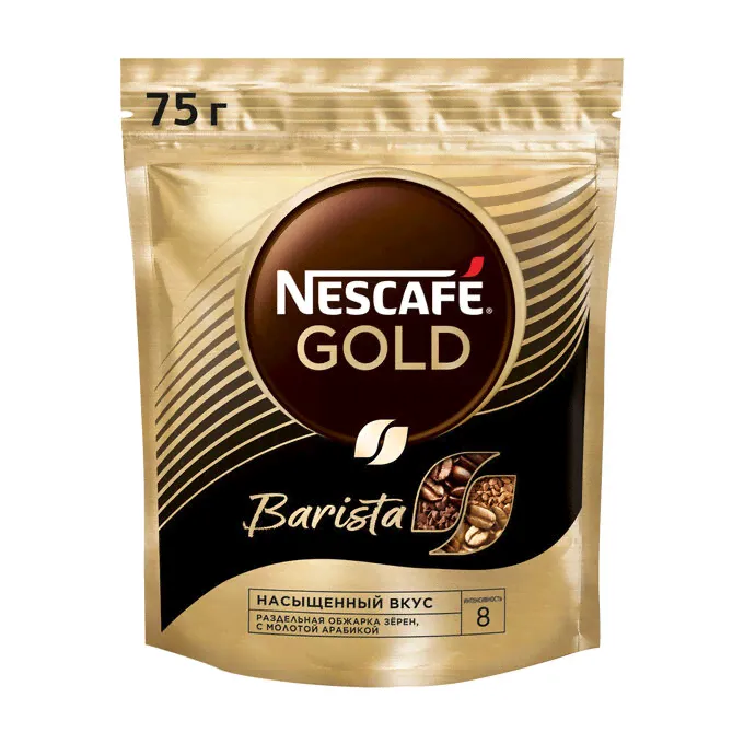 Кофе растворимый Нескафе Nescafe Gold Barista, 75 г-1