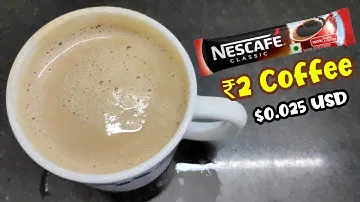 2RS Coffee | How to Make ₹2 Nescafe Classic Coffee | Nescafe Instant Pure Coffee | $0.025 USD Coffee