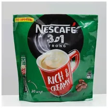 Кофе растворимый Nescafe 3 в 1, Strong, 20 х 14,5 г в упаковке 40 шт.