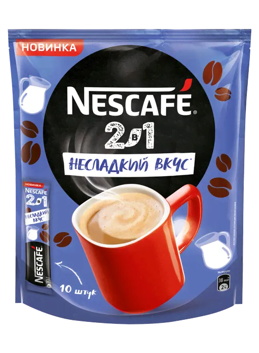 Кофе Nescafe 2 в1 Несладкий вкус 10п*8гр/30
