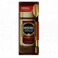 Кофе Подар. набор кофе Nescafe Gold раст.95г, с брендированной ложкой