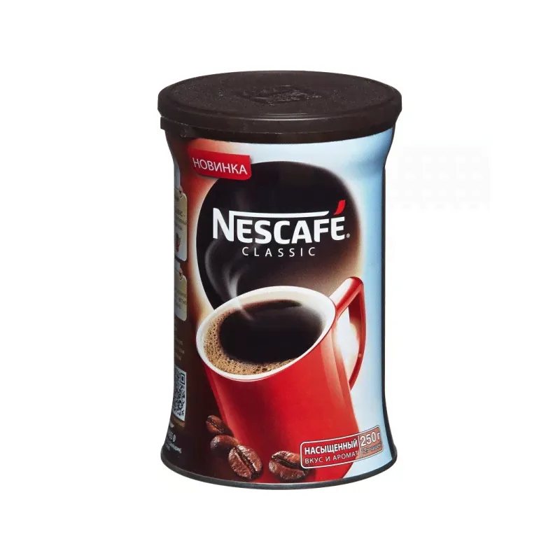 Кофе растворимый Nescafe Classic 250 грамм жестяная банка-1