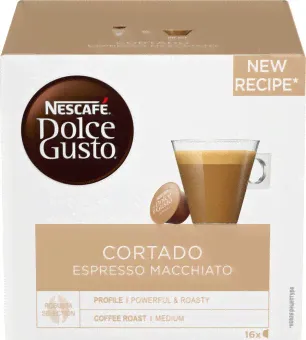 Капсулы Nescafe Dolce Gusto Cortado Espresso Macchiato 16 штук по 6.3 г