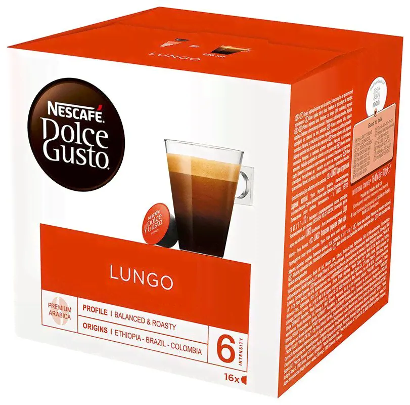 Nescafe Нескафе Дольче Густо Лунго Dolce Gusto Lungo 16 капсул-0
