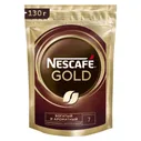 Кофе растворимый Nescafe (Нескафе) 130г Gold с добавлением молотого