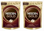 Набор 2х 320 г Nescafe Gold c добавлением молотого м/у