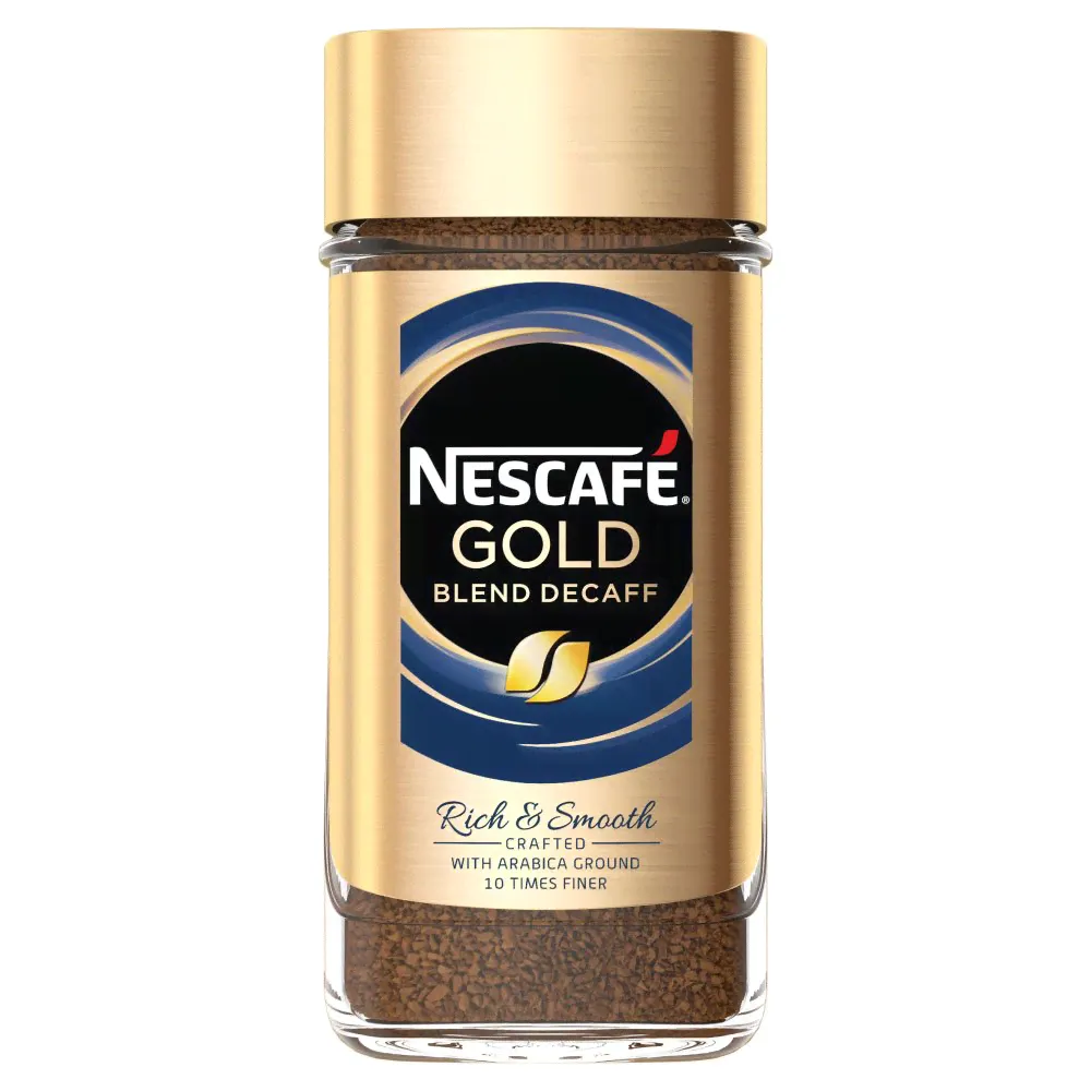 Золотая смесь Nescafe, растворимый кофе без кофеина - 200 г