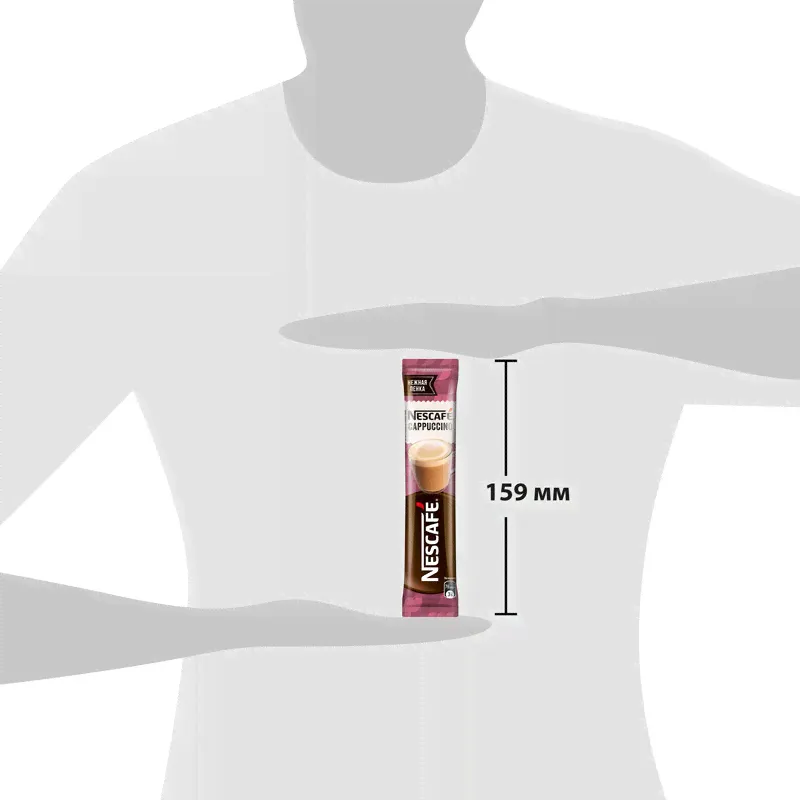 Напиток "Nescafe" Classic Cappuccino кофейный растворимый, 18г-0