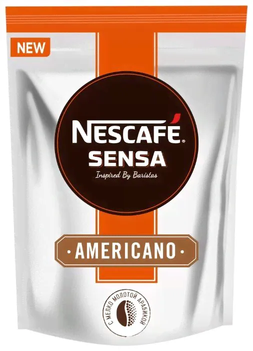 Кофе растворимый Nescafe Sensa Americano с молотым кофе, пакет, 70 г-1