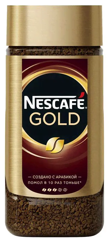 Nescafe Кофе Нескафе Голд (Nescafe Gold) растворимый с добавлением молотого 190 г-1
