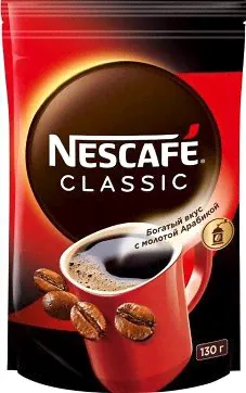 Кофе растворимый Nescafe "Classic", гранулированный/порошкообразный, с молотым/350024-0