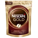 Кофе растворимый Nescafe (Нескафе) 75г Gold с добавлением молотого