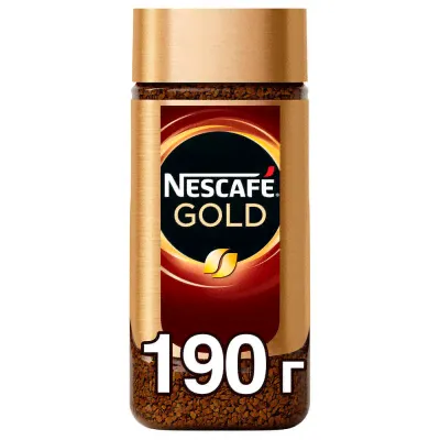 Кофе Nescafe Gold 190г ст/б-3