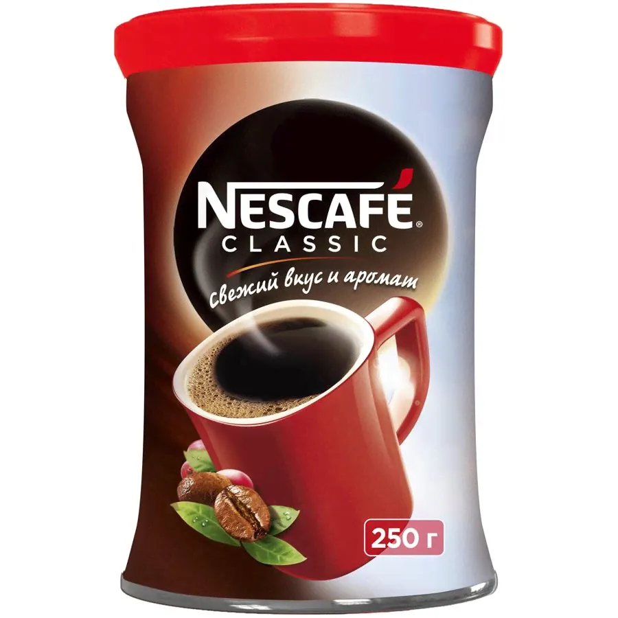 Кофе растворимый Nescafe Classic (250 гр) ж/б-0
