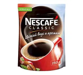 Кофе растворимый «Nescafe Classic» 250 гр., в пакете-0