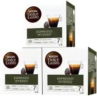 <strong>Кофе</strong> в капсулах <strong>Nescafe</strong> Dolce Gusto <strong>Espresso</strong> Intenso <strong>кофе</strong> абрикос интенсивность 7 48 порций 16 кап в уп 3 уп