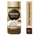 Кофе растворимый Nescafe Gold Barista Latte Style 85 г ст/б