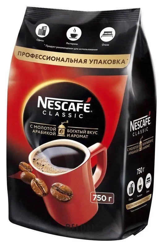 Nescafe Кофе растворимый Nescafe "Classic", 750 г, мягкая упаковка, 11623339
