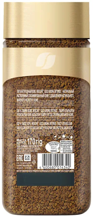 Отзывы о Кофе растворимом Nescafe Gold Aroma Intenso 170г-3