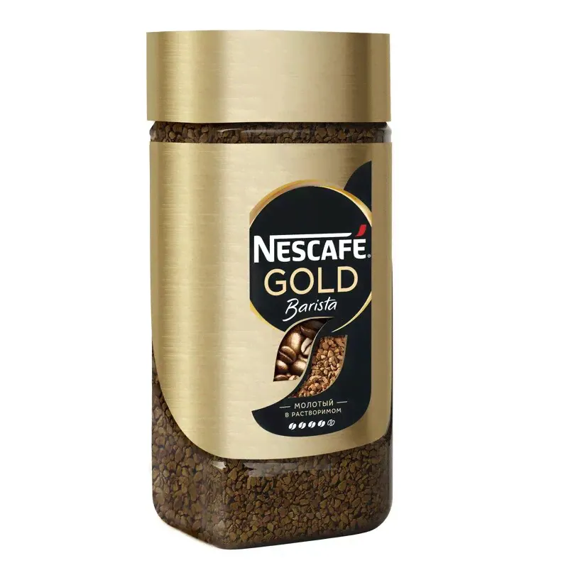 Кофе растворимый Nescafe GOLD Barista Latte Style с добавлением натурального жареного молотого ароматизированный, стеклянная банка, 85 г-3
