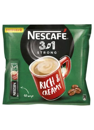 Кофе NESCAFE крепкий 3в1, 50x14,5г оптом-0
