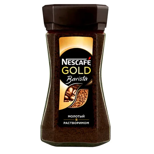 Кофе Nescafe Gold Barista 85г молотый в растворимом-0