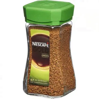 Кофе растворимый Nescafe Green blend сублимированный 95г стекло-0