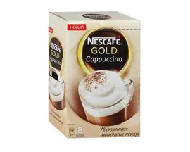 Напиток кофейный Nescafe Gold Cappuccino 8 пак/уп, (Нескафе)