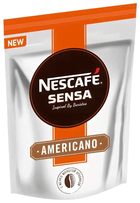 Кофе растворимый Nescafe Sensa Americano с молотым кофе, пакет, 70 г-0