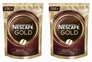 кофе растворимый Nescafe Gold, 500 г пакет (Нескафе) х 2 шт