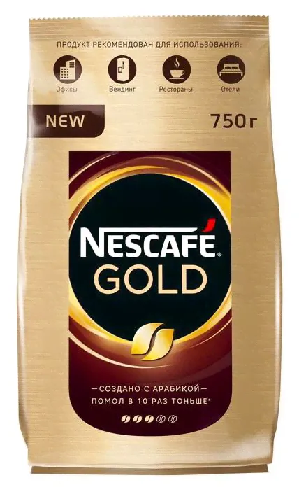 Nescafe Кофе Нескафе Голд (Nescafe Gold) растворимый с добавлением молотого 750 г-0