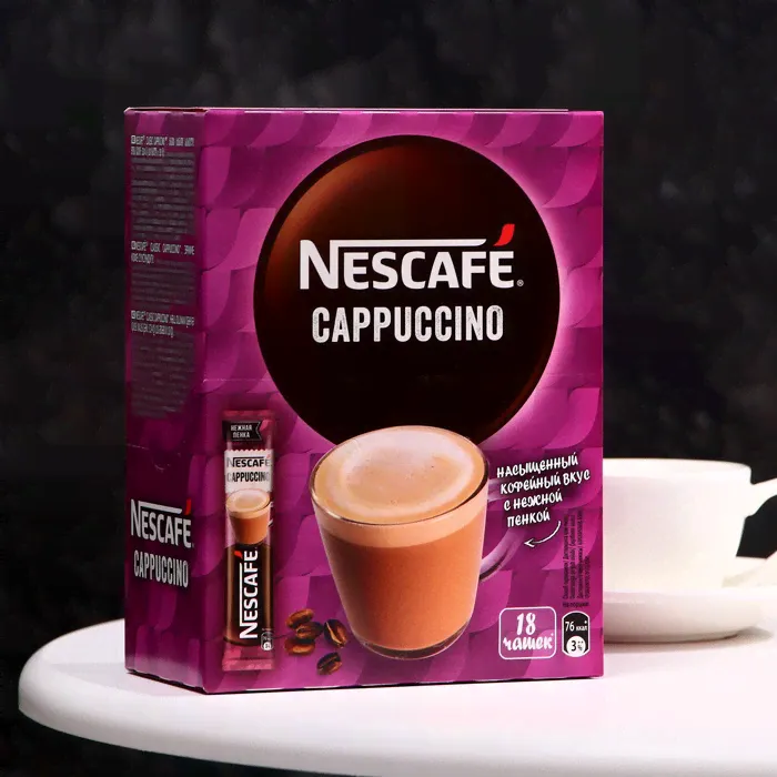 Кофе растворимый Nescafe Classic Капучино, 18 г-0