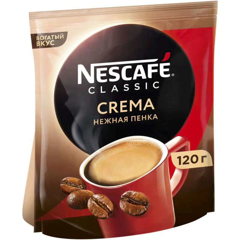 Кофе Nescafe Classic Crema натуральный растворимый порошковый,120г-2
