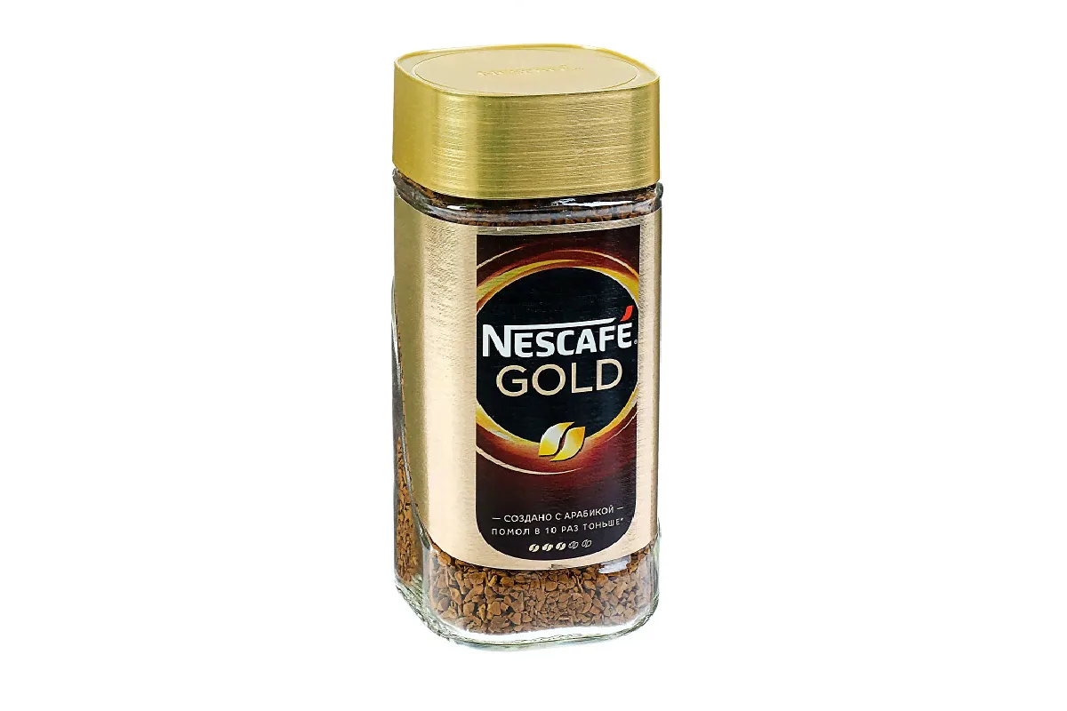 Кофе Nescafe Gold (НЕСКАФЕ ГОЛД) 47.5гр стеклянная банка-0