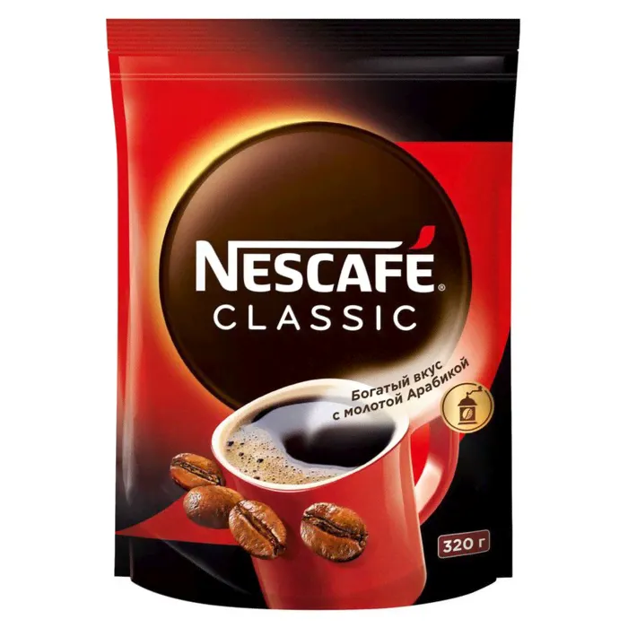 Кофе раств.Nescafe Classic 320г пакет
