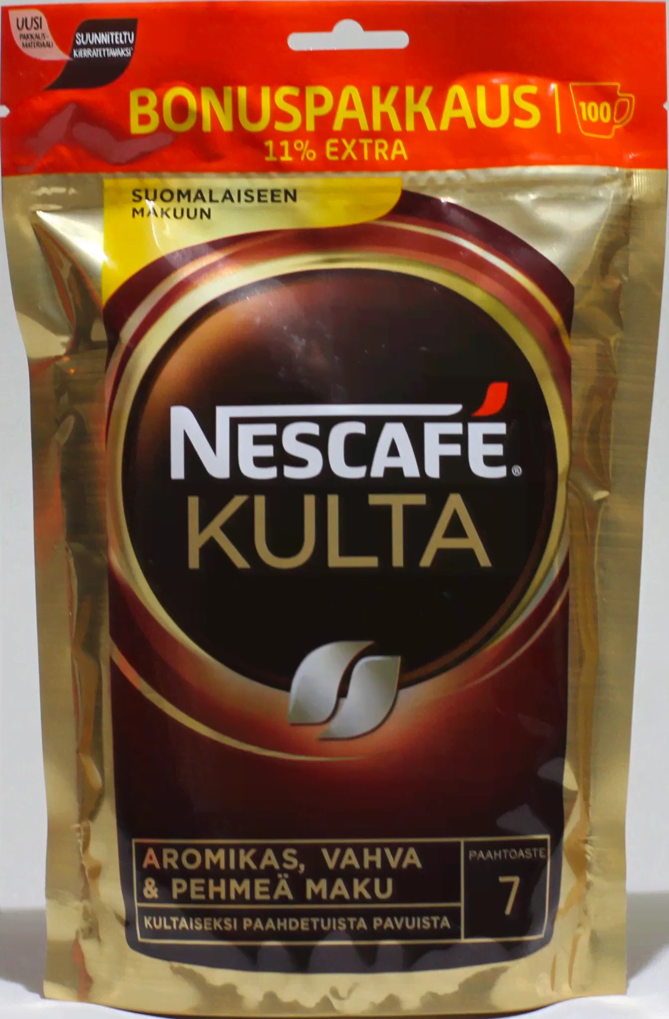 Кофе растворимый Nescafe Kulta, 180 г, пакет