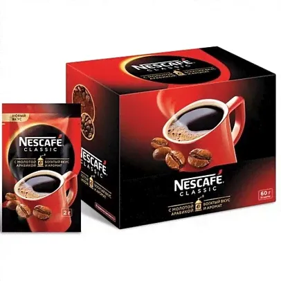 Кофе молотый в растворимом Nescafe "Classic", 30 саше