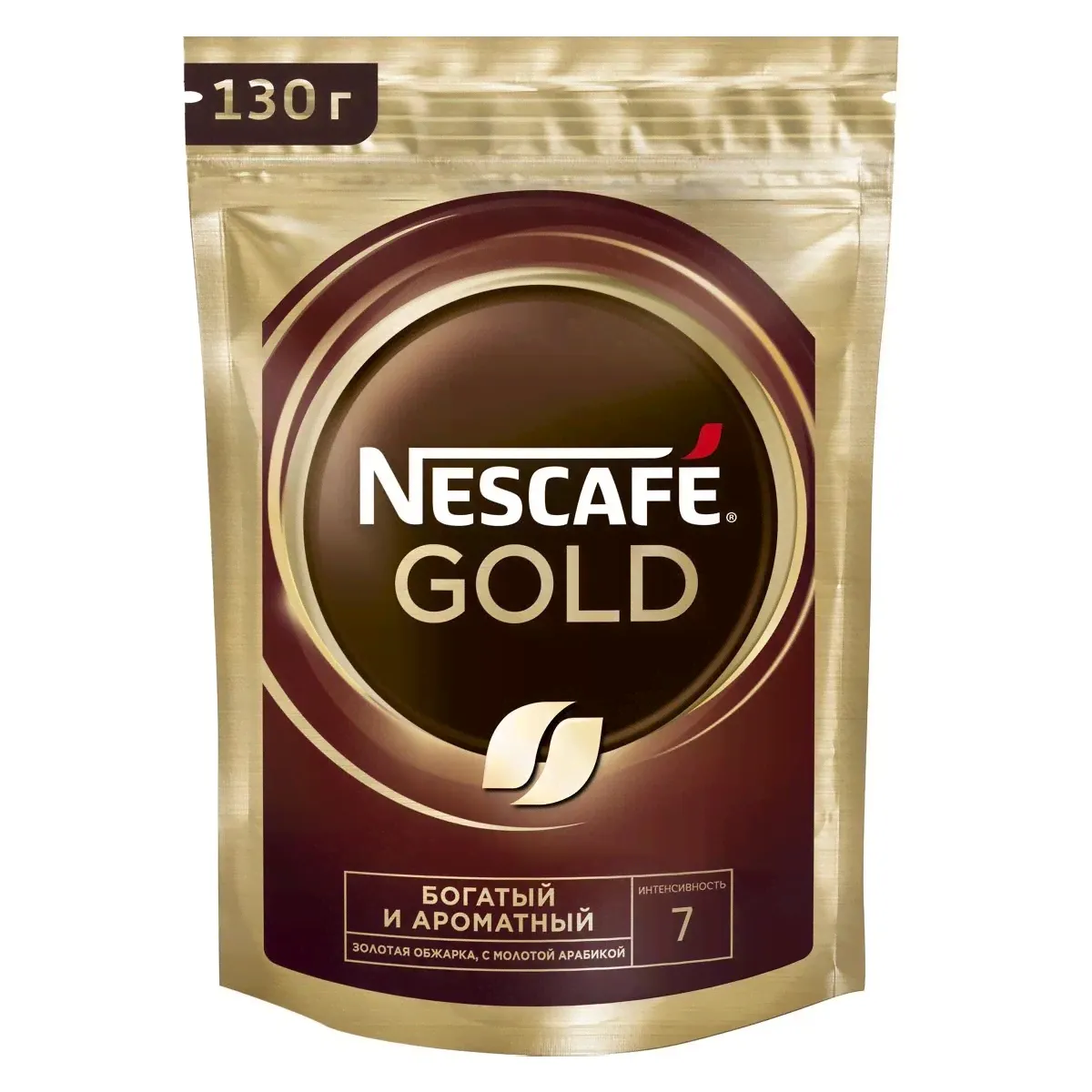 Кофе Nescafe (Нескафе) Gold 130г м/у, растворимый