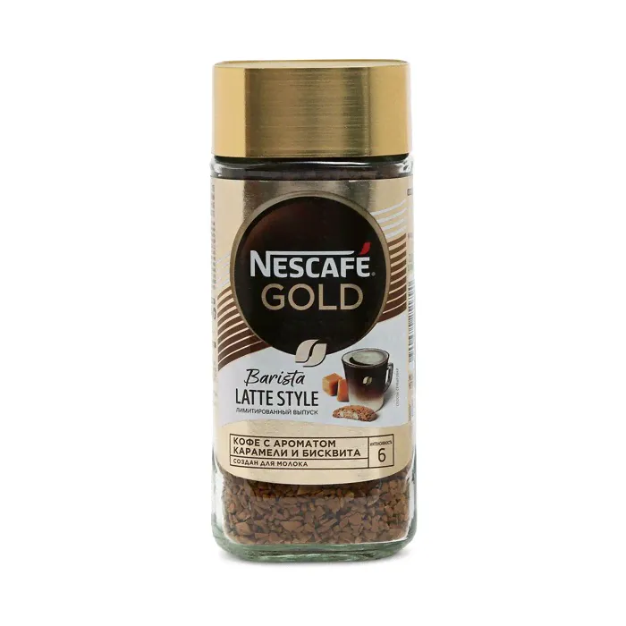 Кофе раств.Nescafe Gold Barista Latte style 85г/ст.б