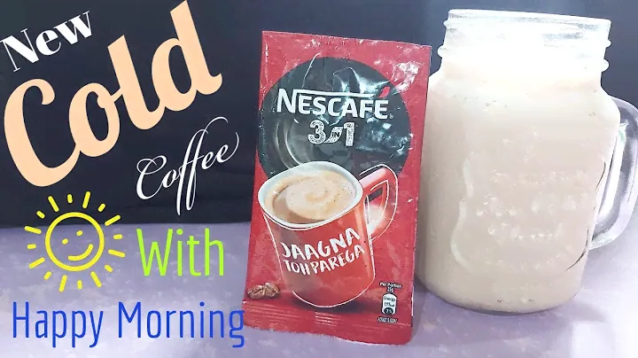 Nescafe 3 in 1 Cold Coffee at Home - How to make Cold Coffee - Creamy Iced Coffee Milkshake