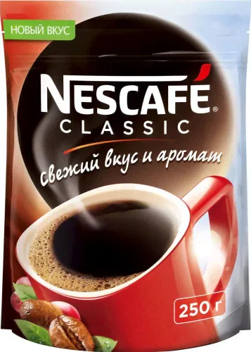 Nescafe. Classic Россия 250 гр. мягкая упаковка